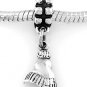 STERLING SILVER DANGLE SNOW SKI HAT/ CAP EUROPEAN BEAD