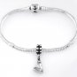 STERLING SILVER DANGLE SNOW SKI HAT/ CAP EUROPEAN BEAD