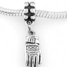 STERLING SILVER DANGLE SNOW SKI GLOVE EUROPEAN BEAD
