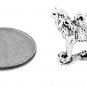 STERLING SILVER HOWLING WOLF CHARM/PENDANT