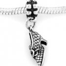 STERLING SILVER DANGLE VICTORIAN STYLE HIGH HEEL EUROPEAN BEAD