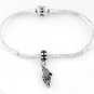 STERLING SILVER DANGLE VICTORIAN STYLE HIGH HEEL EUROPEAN BEAD