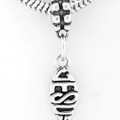 STERLING SILVER DANGLING JESUS CHRISTIAN FISH EUROPEAN BEAD