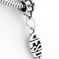 STERLING SILVER DANGLING JESUS CHRISTIAN FISH EUROPEAN BEAD