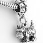 STERLING SILVER DANGLING SCOTTISH TERRIER DOG EUROPEAN BEAD