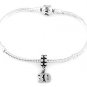 STERLING SILVER DANGLING NUMBER 30 EUROPEAN BEAD