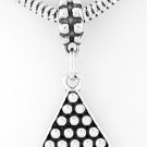 STERLING SILVER DANGLING RACK OF POOL BALLS EUROPEAN BEAD