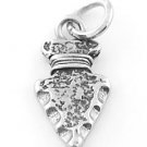 STERLING SILVER FLAT ARROW HEAD CHARM/PENDANT