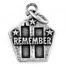 STERLING SILVER STILL REMEMBER 9-11-01 CHARM/PENDANT