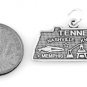 STERLING SILVER STATE OF TENNESSEE CHARM/PENDANT