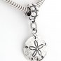 STERLING SILVER DANGLING SAND DOLLAR EUROPEAN BEAD