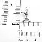 STERLING SILVER 925 3D BASEBALL PLAYER CHARM/PENDANT