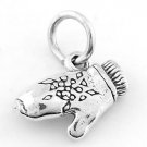 STERLING SILVER WINTER MITTEN GLOVE CHARM/PENDANT