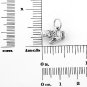 STERLING SILVER WINTER MITTEN GLOVE CHARM/PENDANT