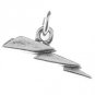 STERLING SILVER LIGHTENING BOLT CHARM/PENDANT
