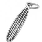 STERLING SILVER SURFER'S SURF BOARD CHARM/PENDANT