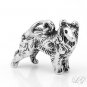 STERLING SILVER 925 COLLIE 3D CHARM/PENDANT