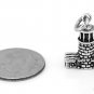 STERLING SILVER 925 LIGHTHOUSE 3D CHARM/PENDANT
