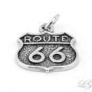 STERLING SILVER ROUTE 66 CHARM/PENDANT