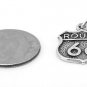 STERLING SILVER ROUTE 66 CHARM/PENDANT