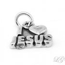 STERLING SILVER I LOVE JESUS CHARM/PENDANT