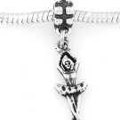 STERLING SILVER DANGLING BALLERINA EUROPEAN BEAD