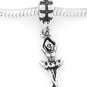 STERLING SILVER DANGLING BALLERINA EUROPEAN BEAD