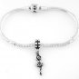 STERLING SILVER DANGLING BALLERINA EUROPEAN BEAD
