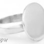 STERLING SILVER ROUND FLAT RING SIZE 7