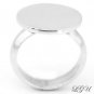 STERLING SILVER ROUND FLAT RING SIZE 7