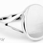 STERLING SILVER OVAL RING SIZE 8