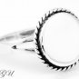 STERLING SILVER CIRCLE ROPED RING SZ 7