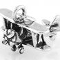 STERLING SILVER PROPELLER STYLE AIRPLANE CHARM OR PENDANT