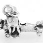 STERLING SILVER PROPELLER STYLE AIRPLANE CHARM OR PENDANT