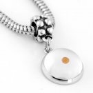 STERLING SILVER DANGLING AMULET OF FAITH MUSTARD SEED BEAD