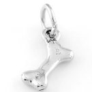 STERLING SILVER DOG BONE CHARM OR PENDANT