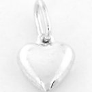 STERLING SILVER PUFF HEART CHARM/PENDANT