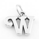 STERLING SILVER FANCY LETTER W CHARM/PENDANT