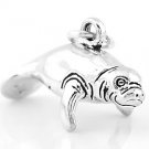 STERLING SILVER MANATEE 3D CHARM/PENDANT