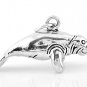 STERLING SILVER MANATEE 3D CHARM/PENDANT