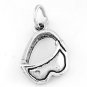 STERLING SILVER SKI GOGGLES CHARM/PENDANT