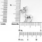 STERLING SILVER STANDING DEER 3D CHARM/PENDANT