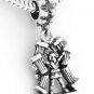 STERLING SILVER DANGLING HERCULES HOLDING PILLARS EUROPEAN BEAD