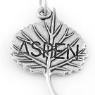 STERLING SILVER ASPEN LEAF CHARM/PENDANT