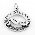 STERLING SILVER NEW ORLEANS MARDIS GRAS w/ MASK CHARM