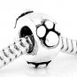 STERLING SILVER PAW PRINTS EUROPEAN SPACER BEAD