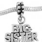 STERLING SILVER DANGLE BIG SISTER EUROPEAN BEAD