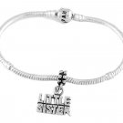 STERLING SILVER DANGLE LITTLE SISTER EUROPEAN BEAD