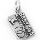 STERLING SILVER CREDIT CARD CHARM/PENDANT