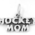 STERLING SILVER HOCKEY MOM CHARM/PENDANT